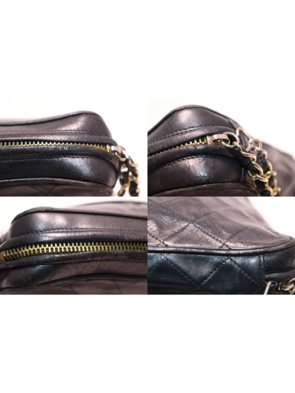 Chanel Lambskin Quilted Chain Shoulder Bag